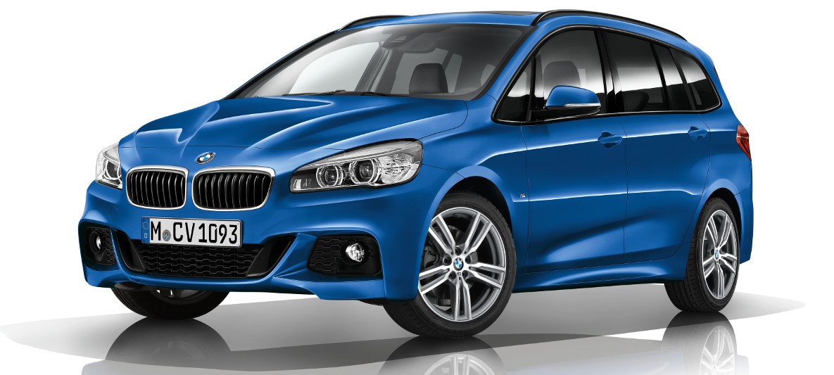 Imprimé Bleu plaquettes frein Avant pour une BMW 2 Gran Tourer MPV 218I