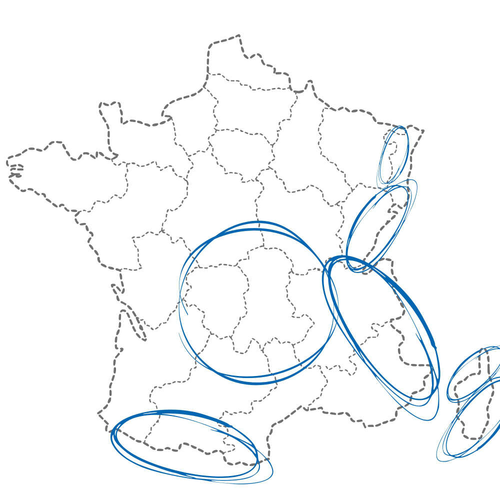 Carte des départements concernés par la Loi Montagne II 